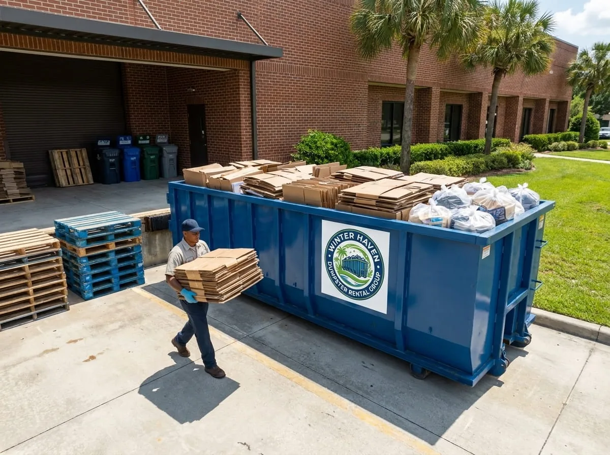 Dumpster rental in Polk City FL Roll-off dumpster rental serving Polk City, FL