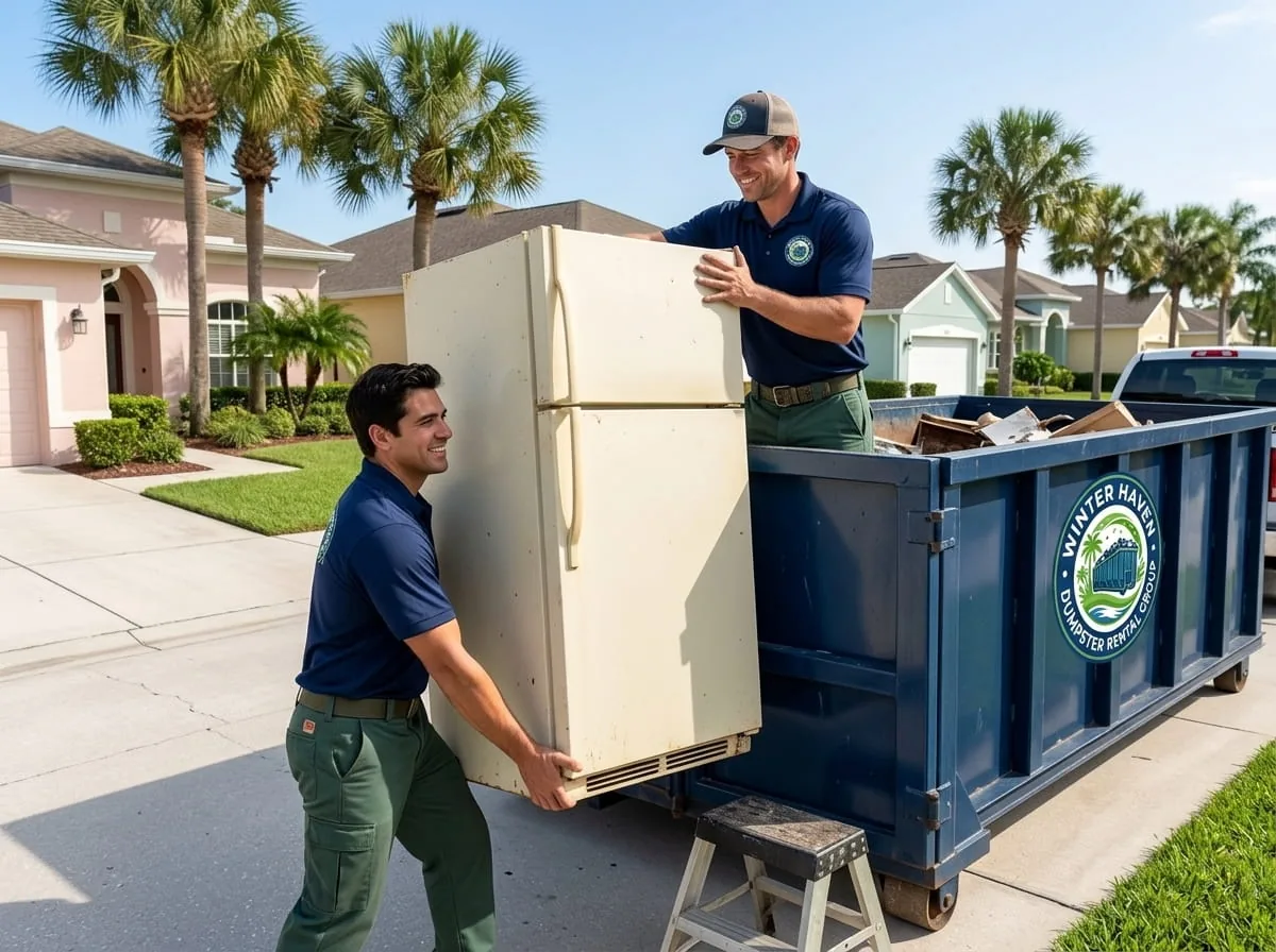 Getting a flat-rate dumpster rental quote in Winter Haven FL